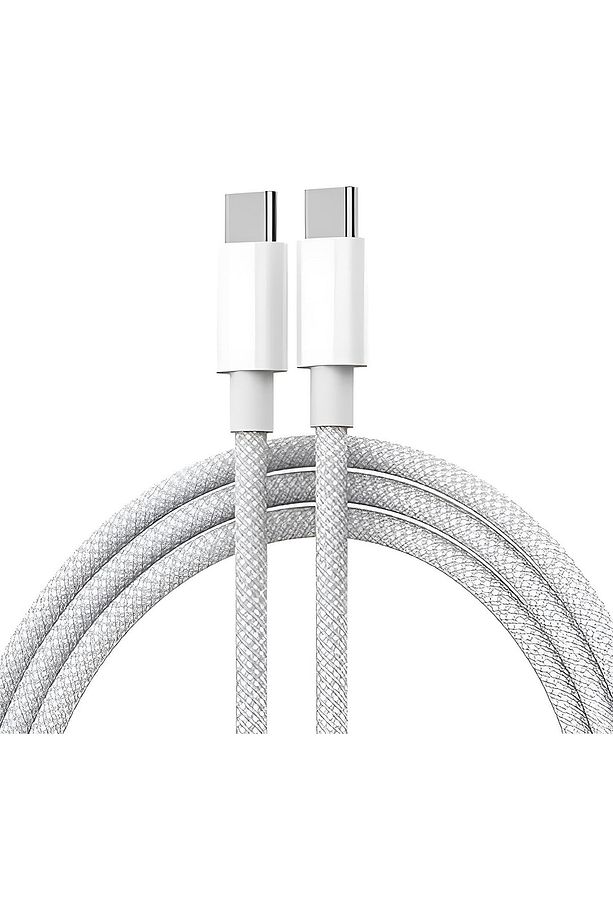 Apple Macbook Air / Pro 240w Type-c To Type-c Hasır Örgü 2 Metre Macbook Hızlı Şarj Kablosu - 1