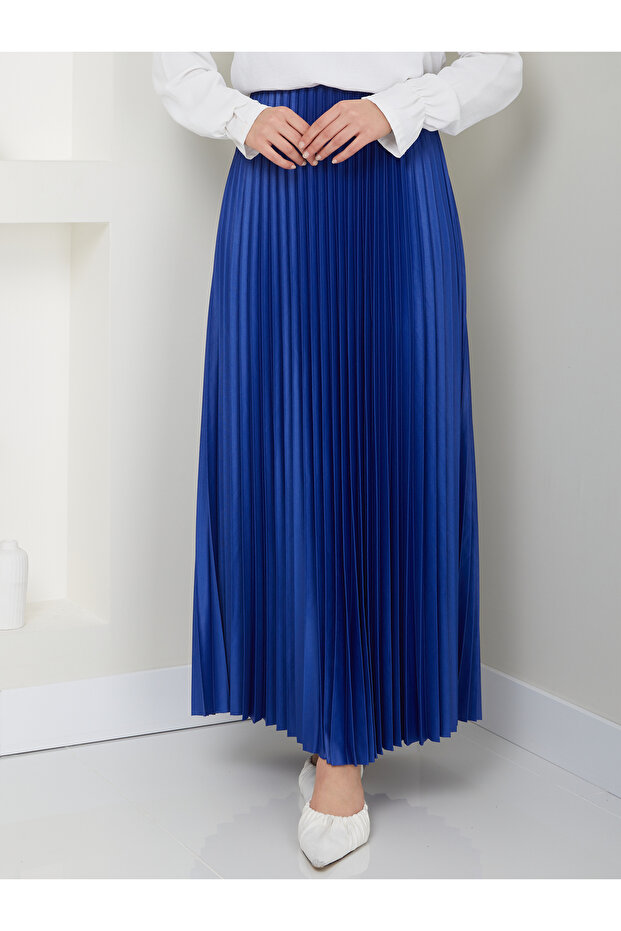 Fustă plisată damă - Model Basic cu Talie elastică - 3