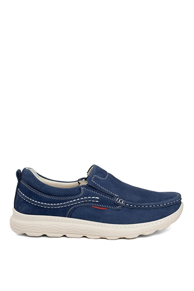 6501N Men's Genuine Leather Casual Shoes Navy Blue