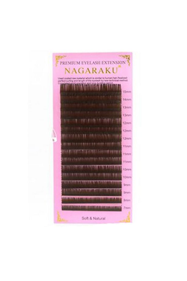 NAGARAKU 0.07 C Mix Kahverengi Ipek Kirpik - 1