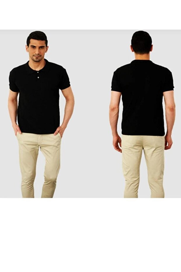 Solid Colored Dad Collar T-Shirt - 1 Piece - 1