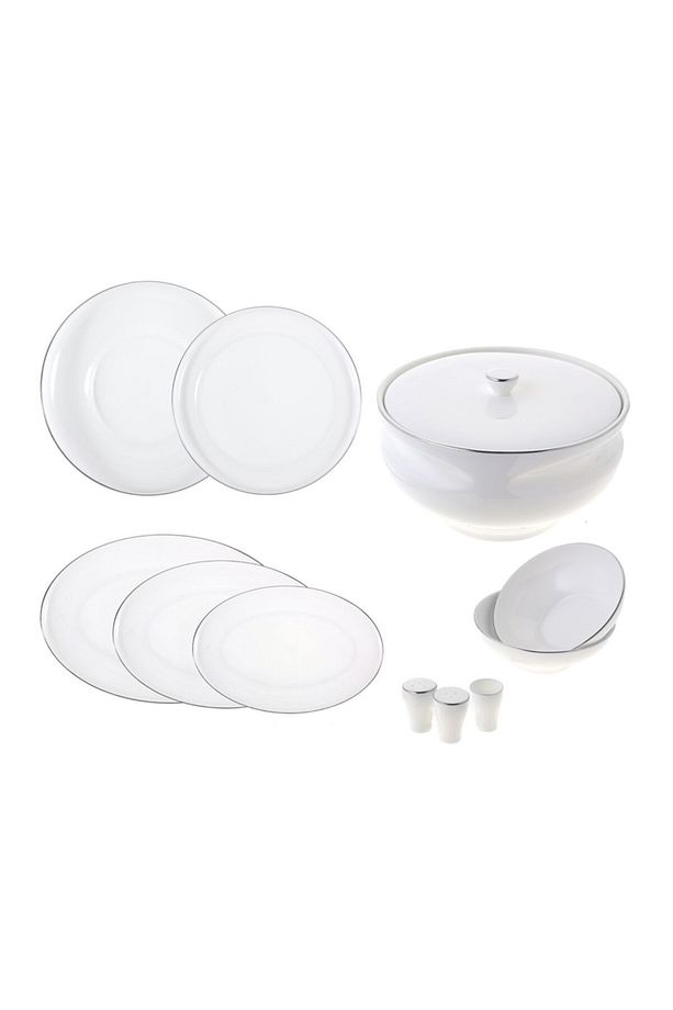 Cosmos Platin 60 Parça 12 Kişilik Yemek Takımı - 1