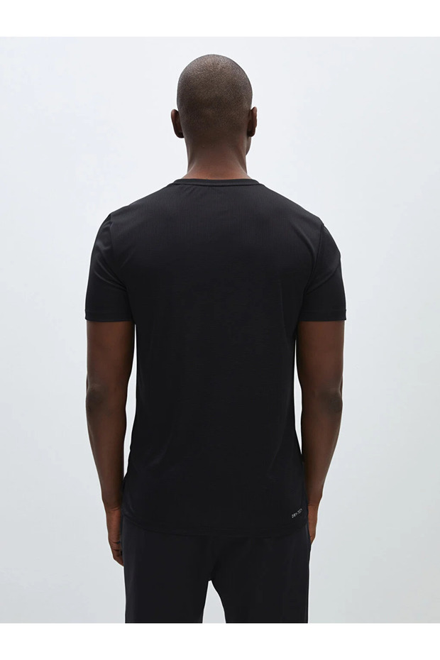 LCW Active DRY-TECH Bisiklet Yaka Kısa Kollu Erkek Tişört - 5