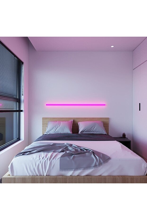 Uzaktan Kumandalı Led Abajur Aplik Gece Lambası Rgb 256 Renk Lambader Yuksek Işık Sistemi - 3