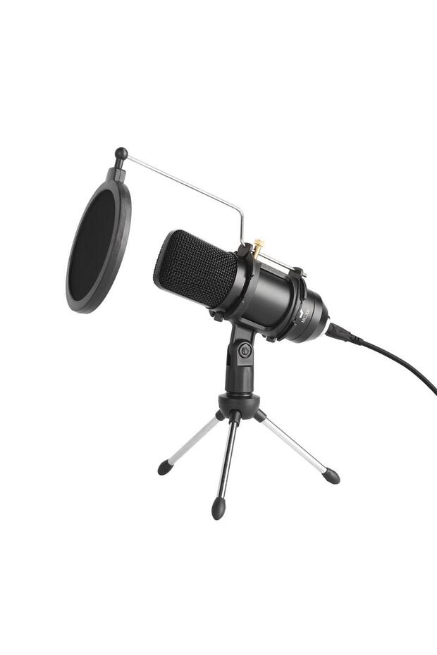 Mıc-300 Stand Ve Pop Filtreli Profesyonel Youtuber Mikrofonu - 1