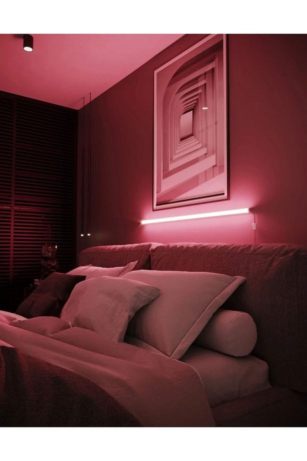 Uzaktan Led Abajur Aplik Gece Lambası Rgb 256 Renk Lambader Yuksek Işık Sistemi / 120cm - 3