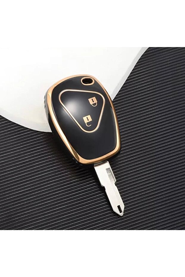 مادة TPU سوداء - حافظة مفاتيح Renault-dacia