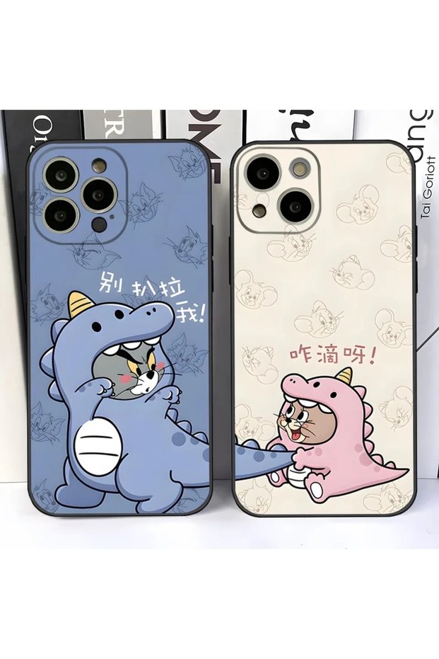 Balporsuku Special Transparent Cases Compatible with iPhone 13 Pro for Couples (Lovers) Dinojerry