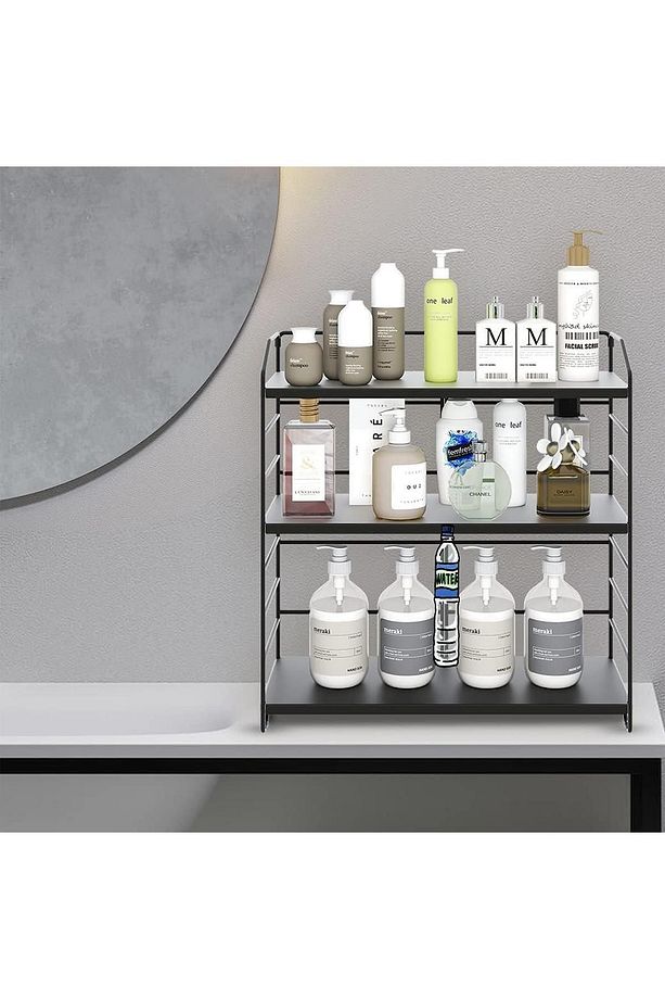 Ayarlanabilir Raflı 40cm Baharatlık, Organizer, Düzenleyizi Tezgahüstü Banyo, Mutfak, Ofis Model-1 S - 2