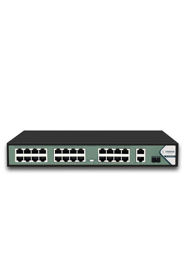 24 Port Poe 10/100 Switch 2 Port 10/100/1000 Mbps Uplink 1 Sfp Port - 1