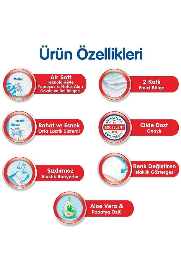 Külot Bebek Bezi Beden:3 (6-11KG) Midi 376 Adet Avantaj Süper Fırsat Pk - 5