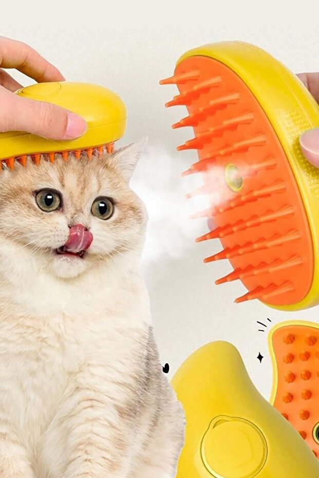 Steam Cat Comb Steam Blowing Cat Comb Softens and Combs Hair Cat Comb