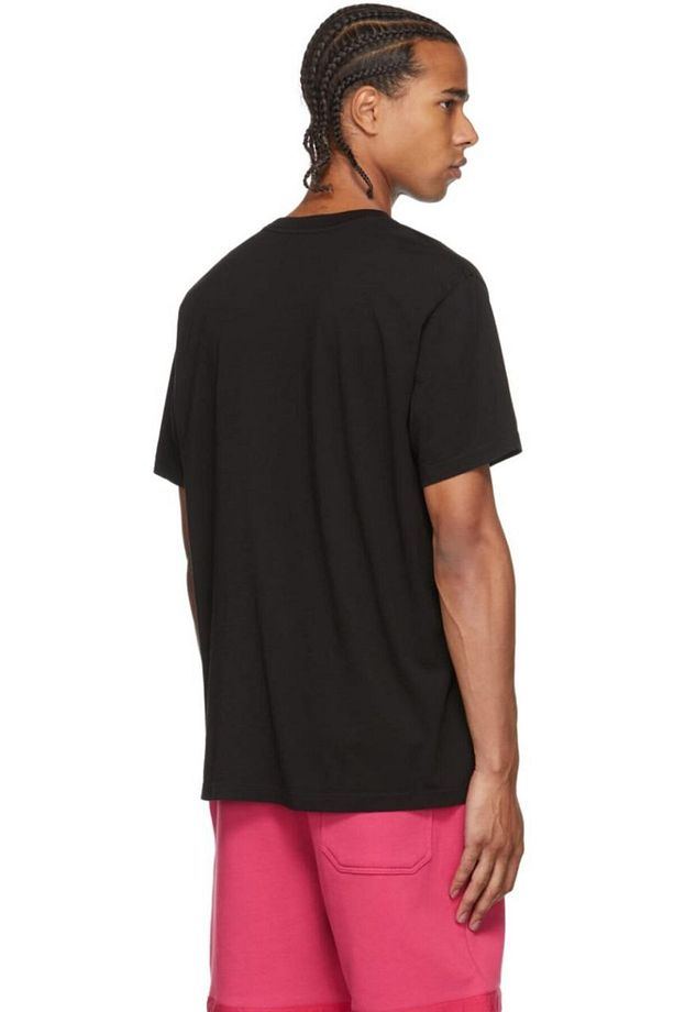 Leopard Print Regular Fit Siyah T-shirt - 3