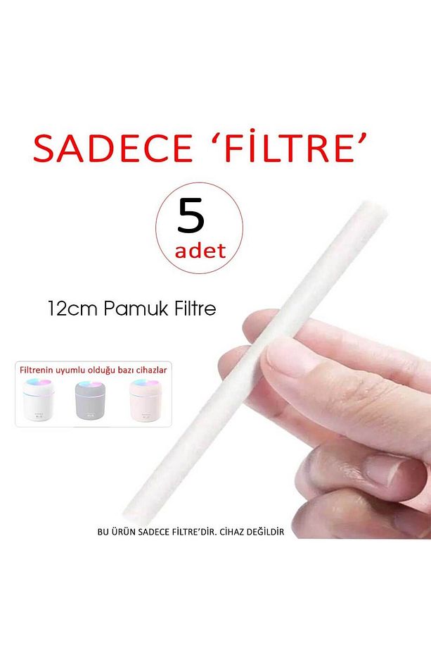 Hava Nemlendirici Yedek Filtre Humidifier H2o Filtresi 12cm 5 Adet Filtre - 2