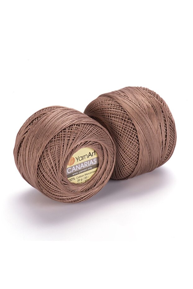 Canarıas - Mercerized Lace Rope Milk Coffee-0015