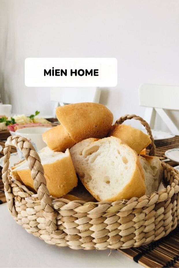 صينية خوص مزخرفة بمقابض - متعددة الأغراض - 2