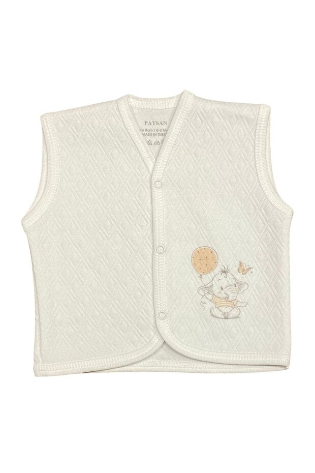 Quilted Seasonal Baby Vest Elephant