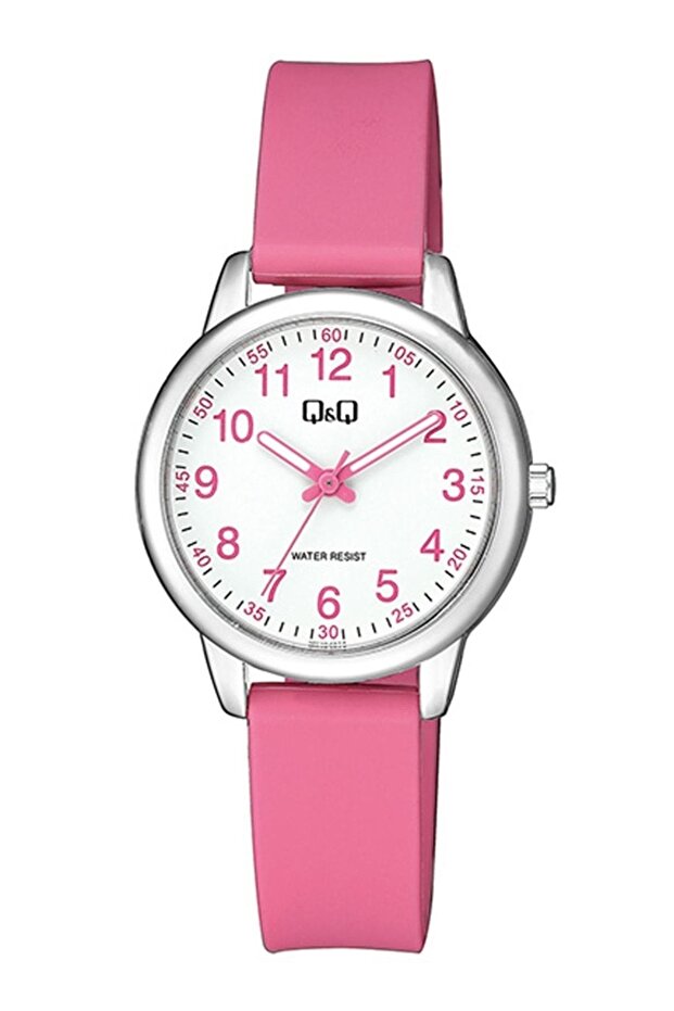 Women's Pink Silicone Band Wristwatch