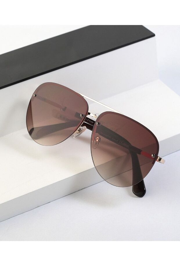 Brown Drop Model Women's Sunglasses