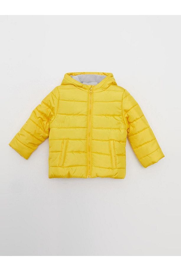 LCW baby Kapüşonlu Uzun Kollu Basic Erkek Bebek Mont - 1