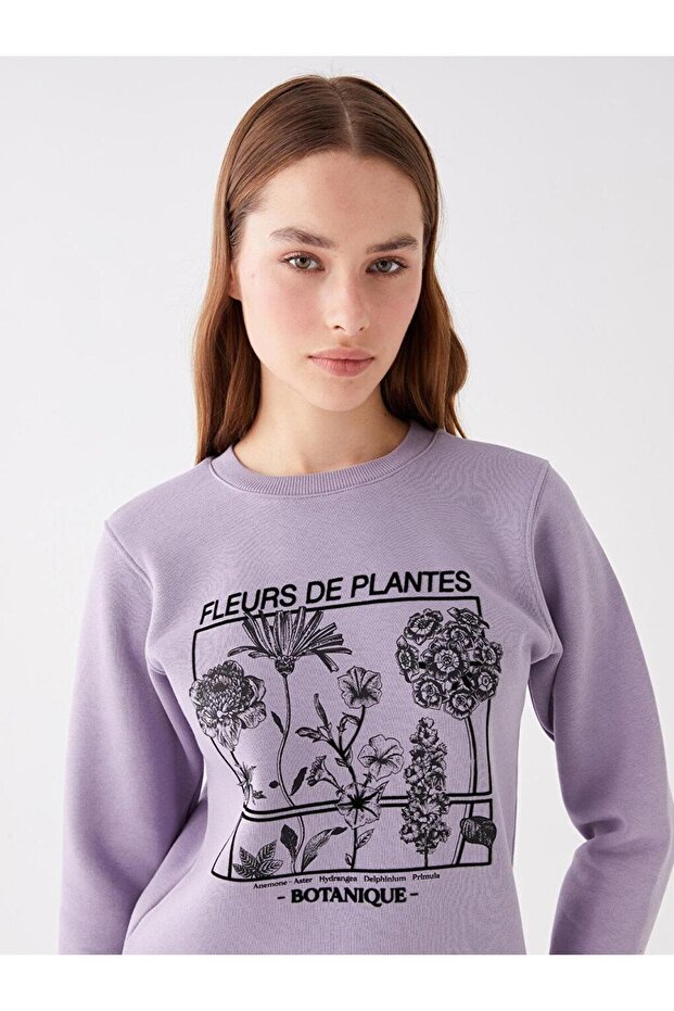Lcw Vision Crew Neck Printed Long Sleeve Women's Sweatshirt (W3)