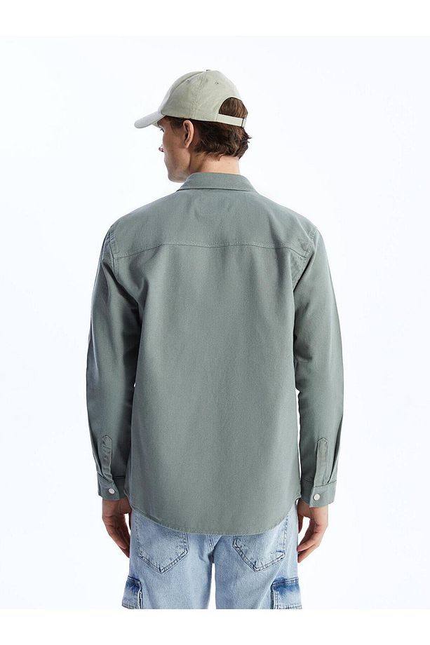 XSIDE Regular Fit Uzun Kollu Erkek Jean Gömlek - 5