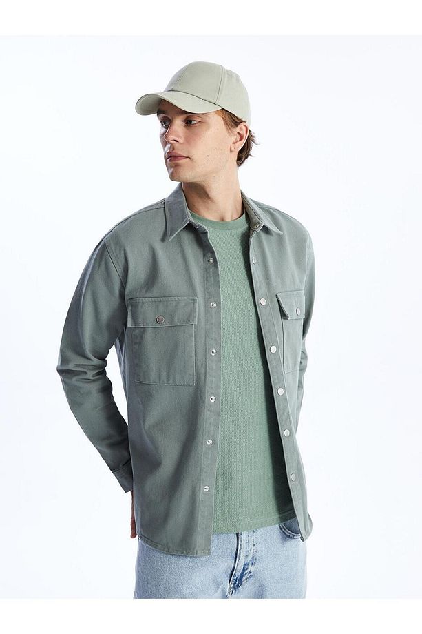 XSIDE Regular Fit Uzun Kollu Erkek Jean Gömlek - 1