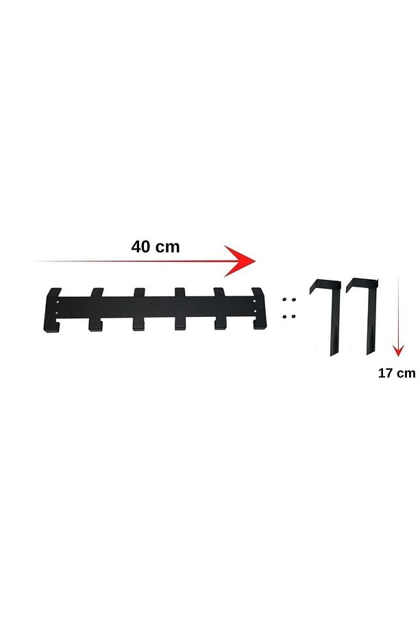 Metal Amerikan Kapı Arkası Vidalı Askılık Organizer Askılık Ve Banyo Kapı Arkası Askılık Mt69s - 7
