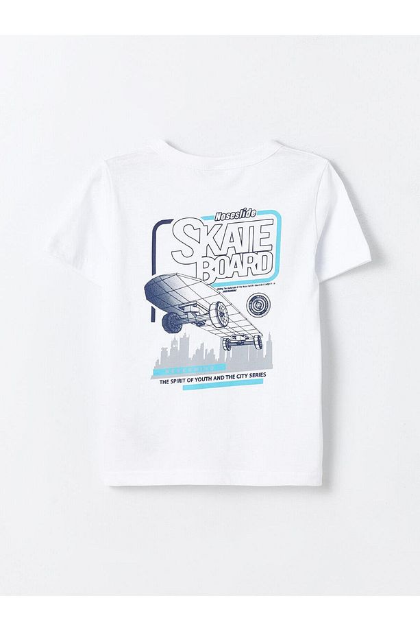 LCW Kids Bisiklet Yaka Erkek Çocuk Tişört ve Deniz Şortu - 4
