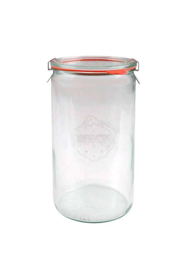 1590 ml Silindir Cam Saklama Kavanozu 5 Adet Wcktop - 1