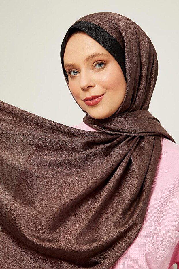 Ring Patterned Monogram Shawl - 2