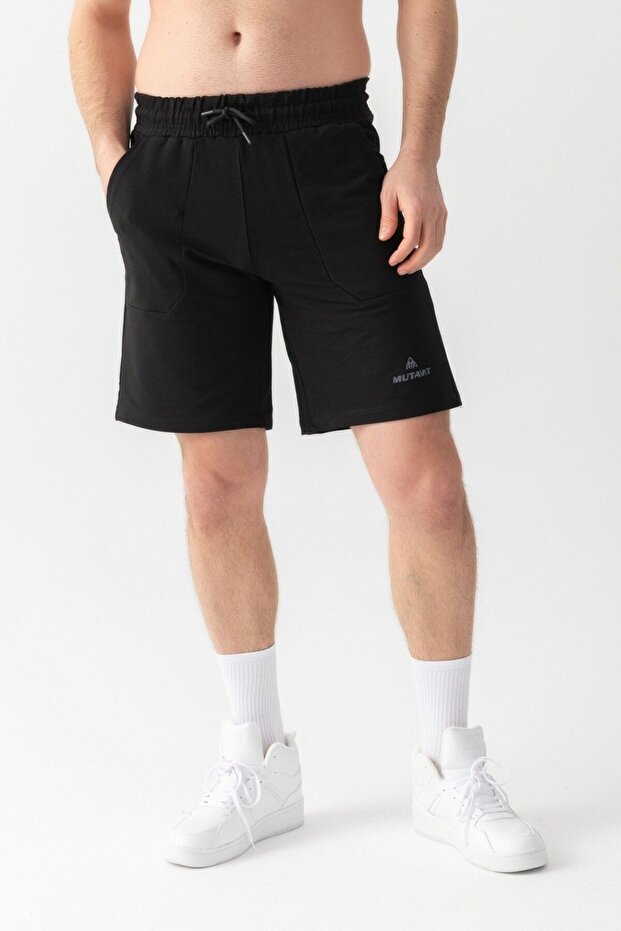 Essential Regular Fit Şort Siyah