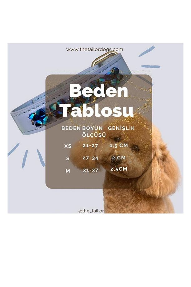 Taş Detaylı Köpek Boyun Tasması Vegan Deri Boyun Tasması - 3