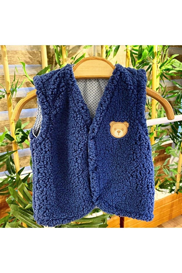 Plush Fleece Baby Vest Teddy Bear