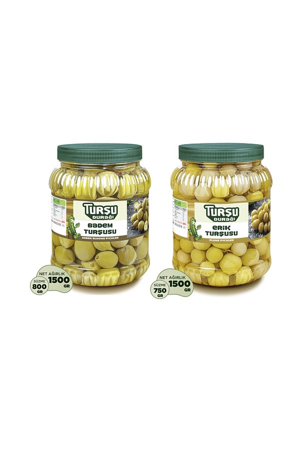 Çağla Badem Turşusu 1.5 Kg - Erik Turşusu 1.5 Kg - 1