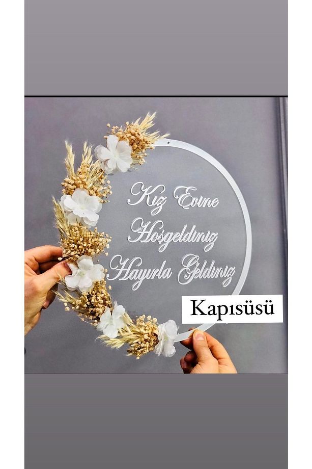 Mono Design Söz Nişan Karşılama Kapı Süsü - 1