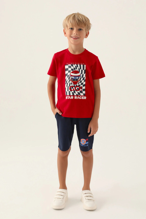 طقم بنطلون برمودا للأولاد - 1