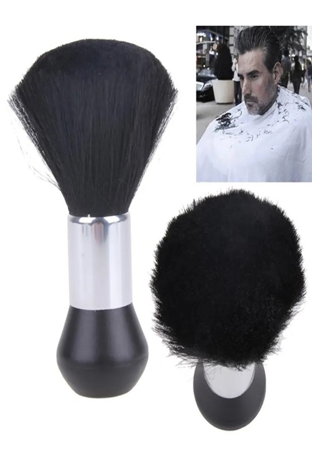 Face and Nape Dust Brush Ergonomic Safe Haircut Brush Portable for Home Hair Salon