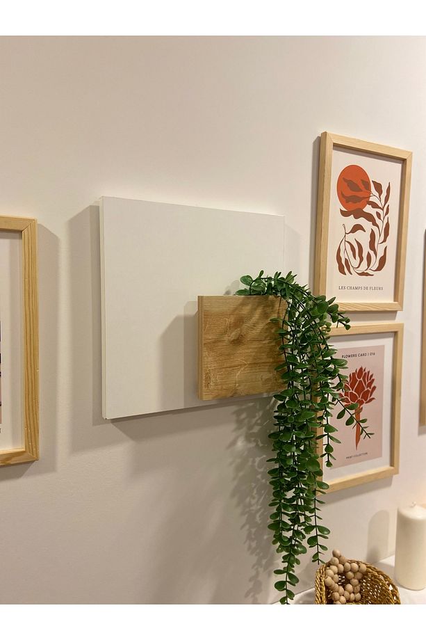 Bohem Model Uçan Duvar Rafı Saksılık Çiçeklik İskandinav Duvar Saksısı - 1