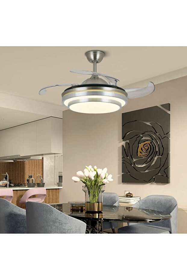 GİZLİ KANAT VANTİLATÖR VE AYDINLATMA AVİZE - 1