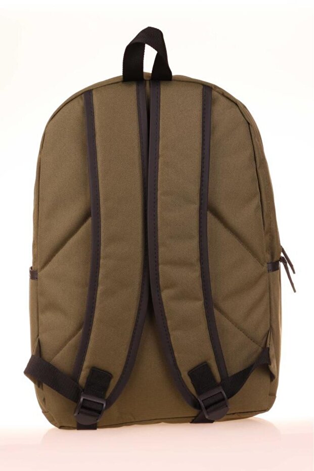 Khaki School Backpack - K1590 Basic Model - 5
