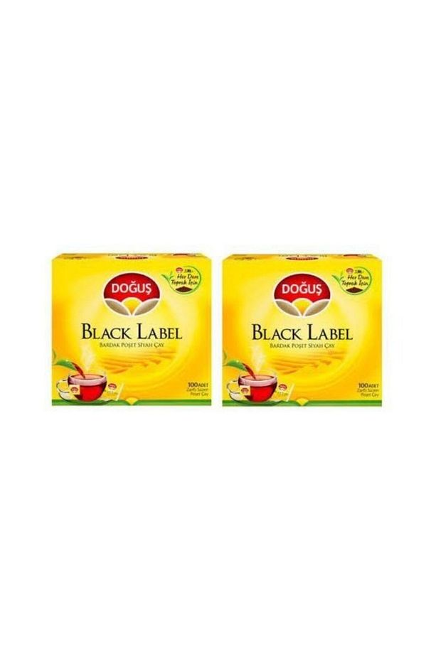 Black Label Bardak Poşet Siyah Çay 100'lü 2 Adet - 1