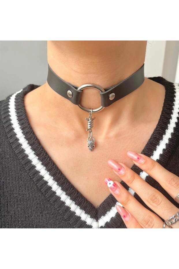 Gothic Skull Choker - 1