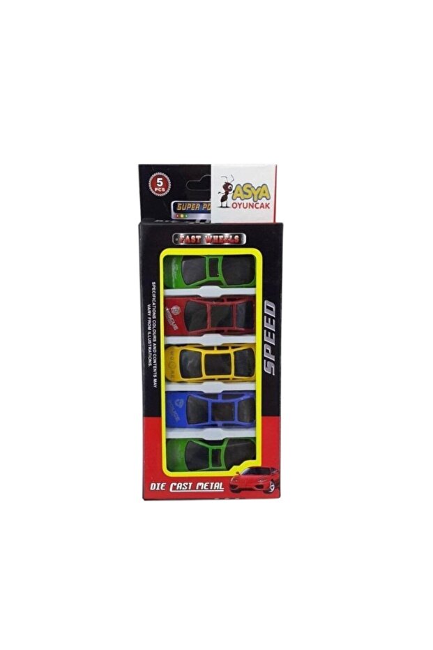 5' Metal Car Set