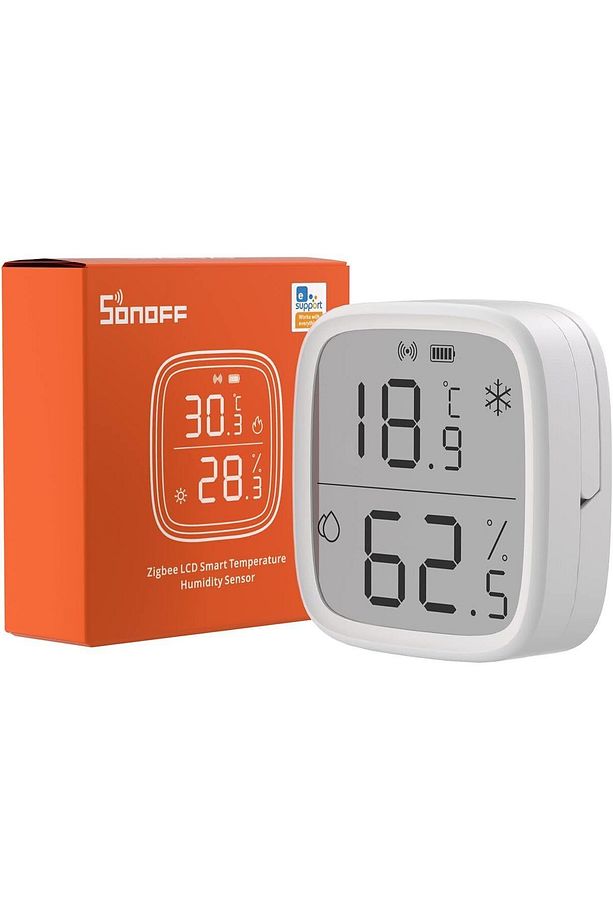 SNZB-02D Akıllı Mini ZigBee Sıcaklık ve Nem Sensörü, İç Mekan Higrometre Termometresi, LCD E - 1