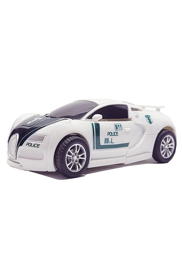 Otobot Polis Bugatti Transformers Robot Araba - 2