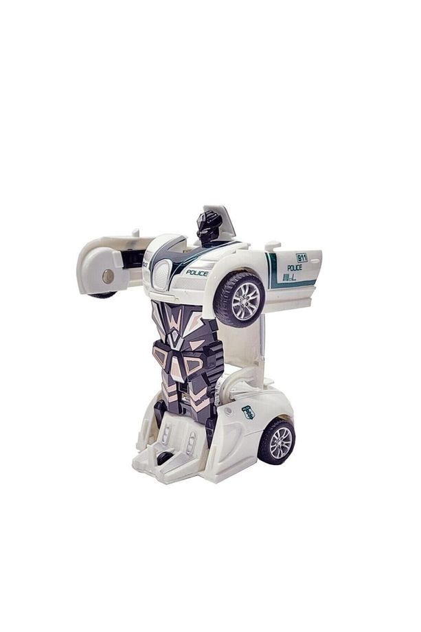 Otobot Polis Bugatti Transformers Robot Araba - 6