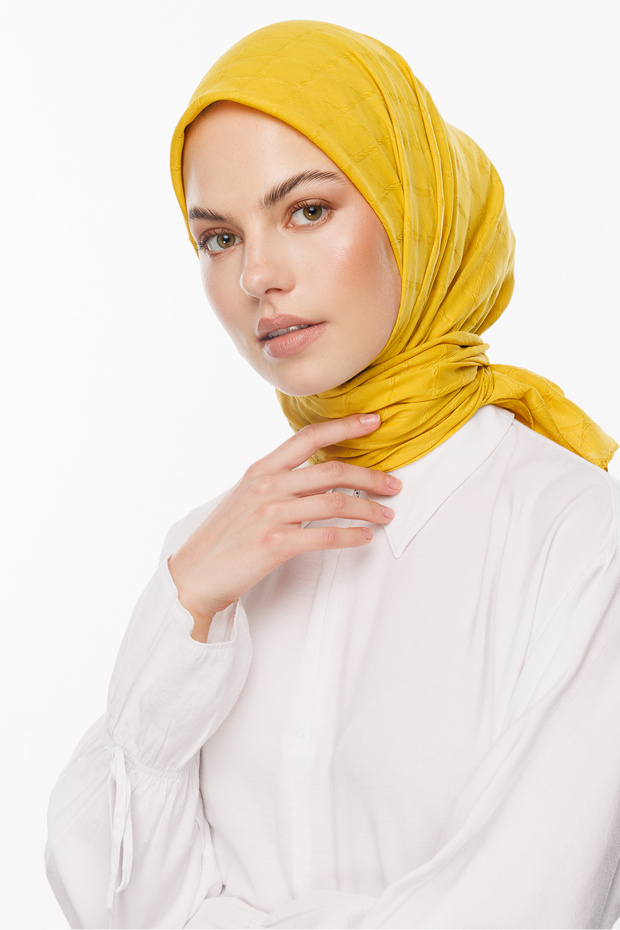 Eșarfă din bambus Jacquard - 5