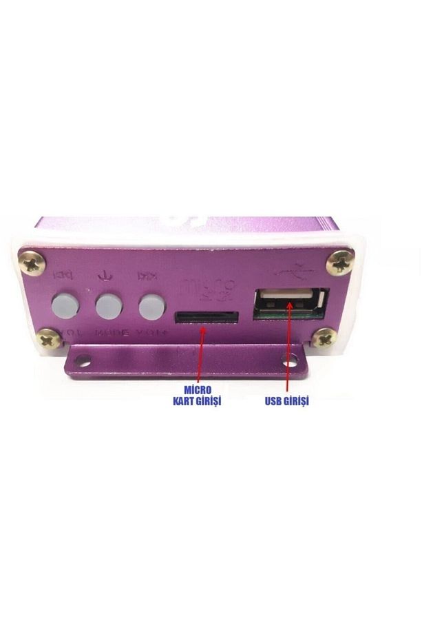 Motosiklet Yüksek Ses Mp3 Çalar Radyo Alarm Yüksek Sesli Bluetooth - 4