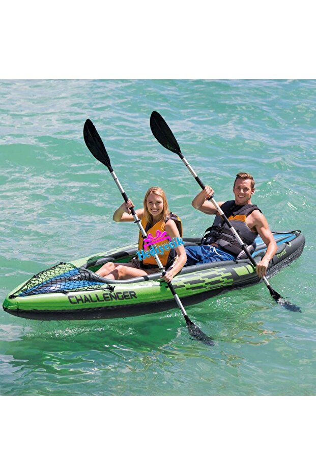 Intex Şişme Kano Bot Challenger K2 Kano Set - 4